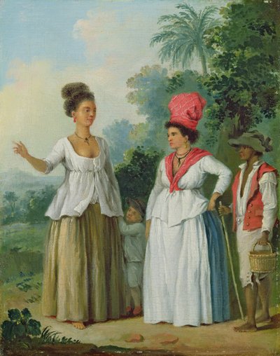 West Indian Women of Colour, with a Child and Black Servant by Agostino Brunias